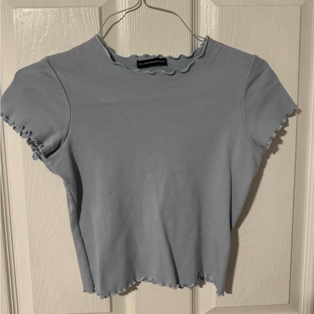 Brandy Melville Ruffle sleeve top